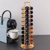 TDR-Draaibare capsulehouder - Geschikt voor Nespresso en compatible Capsules - 40 stuks -goud