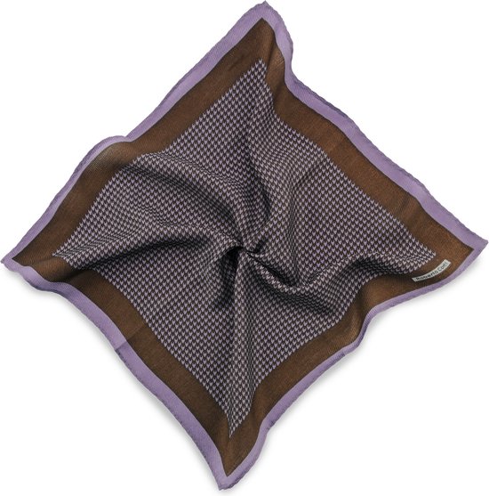 We Love Ties - Pochets - Pochet Pied-de-Poule - bruin / lila