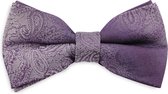 We Love Ties - Strik Paisley Duo paars - paars / grijs