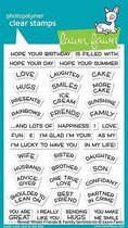 Reveal Wheel Friends & Family Sentiments Clear Stamps (LF1969)