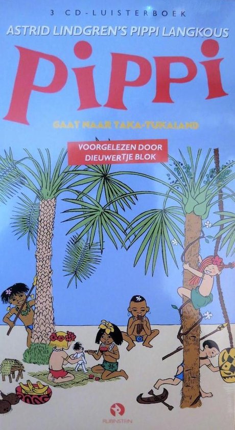 Cover van het boek 'Pippi gaat naar Taka-Tuku-land 3 CD'S' van Astrid Lindgren