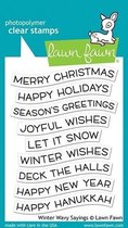 Winter Wavy Sayings Clear Stamps (LF2037)