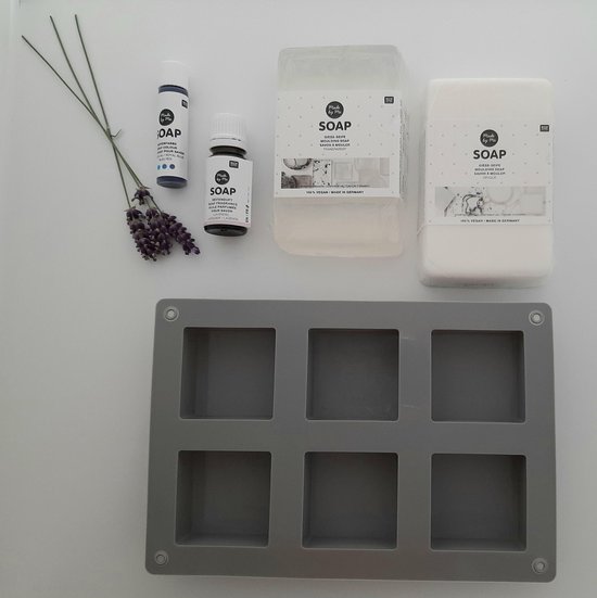 Zeep pakket lavendel | zeep maken | lavendelzeep | zeep pakket | DIY pakket | verjaardag | origineel | kerstpakket