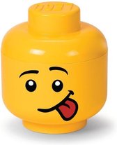 Opbergbox Iconic Hoofd Silly 16 cm, Geel - LEGO
