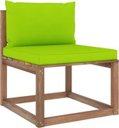 vidaXL 6-delige Loungeset pallet met kussens geïmpregneerd grenenhout