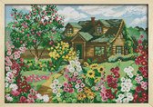 Voorbedrukt borduurpakket 50x36 cm - Cross stitch - F386 - Country Cottage