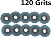 Lamellenschijven-110PCS 125mm Professionele Flap Discs 5 Inch Schuurschijven 40/60/80/120 Grit Slijpschijven Blades Voor Haakse Slijper 120 Grit