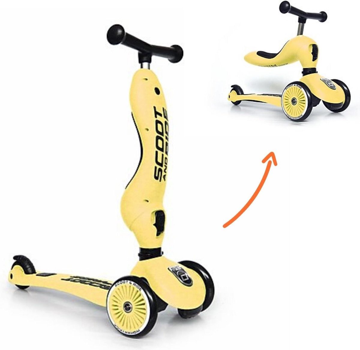 Scoot and Ride Step Highwaykick 1 - Lemon