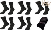 Comfort Socks - Katoenen sokken - zwarte sokken - Maat 35/38 - Naadloos - Voordelig Multipack - 5 paar - Ruime boord - Wijde boord - Zwart - Sokken heren - Unisex