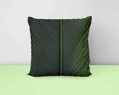 Sierkussen - Groen blad - Woon accesoire - groen kussen 40 x 40 cm