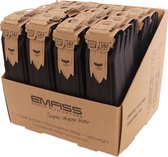 Bandafnemerset Emfiss 2-delig kunstof zwart - Display a 20 sets