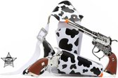 Holster - Cowboy - Koeienprint - Kind - Dubbel - Met pistolen en ster*