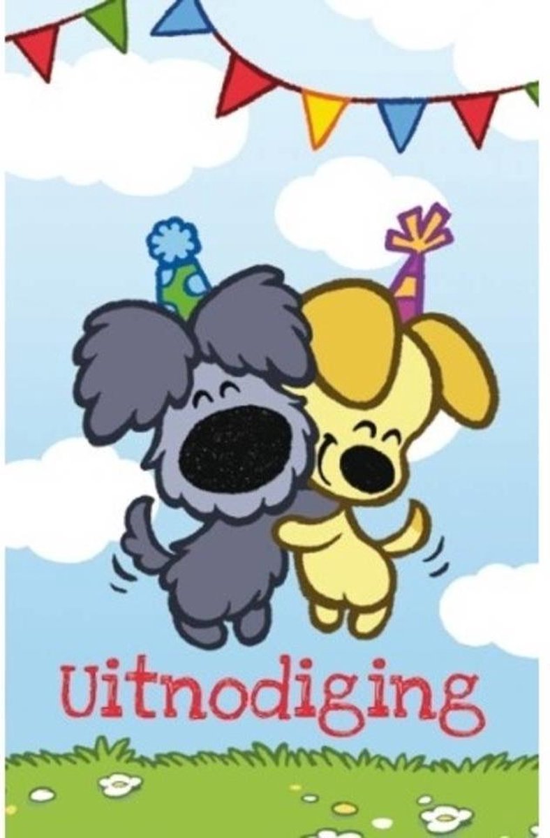 Uitnodigingskaarten - Woezel & Pip - 6st.