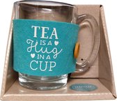 Tijd voor thee - Theeglas - Tea is a hug in a cup