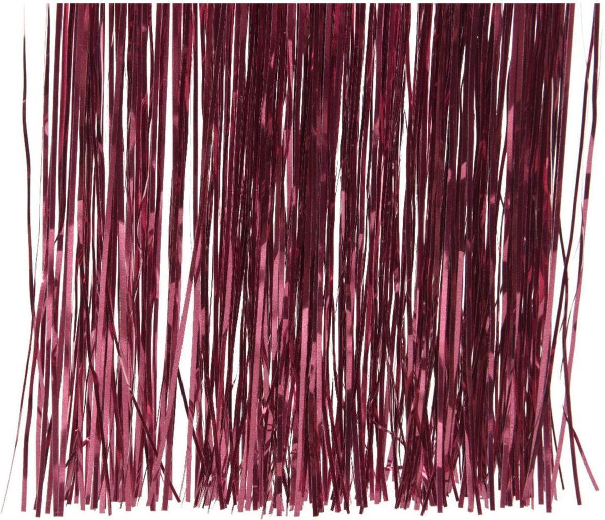 15x zakjes lametta engelenhaar framboos roze (magnolia) 50 x 40 cm - Tinsel/folie slierten - Kerstversiering