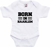 Born in Haarlem tekst baby rompertje wit jongens en meisjes - Kraamcadeau - Haarlem geboren cadeau 92 (18-24 maanden)
