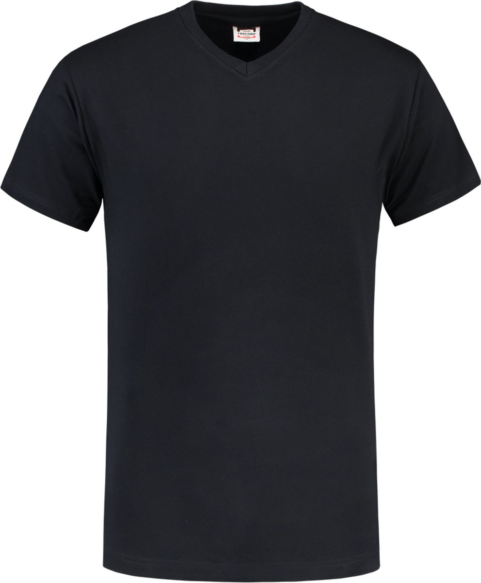 Tricorp T-shirt V-hals - Casual - 101007 - Navy - maat 5XL