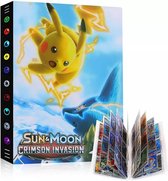 EverToys Verzamelmap - 432x kaarten - 9 pocket - Portfolio - Pokemon -  A4 - Binder - Card Sleeves - Verjaardag - Album - Soon and Moon