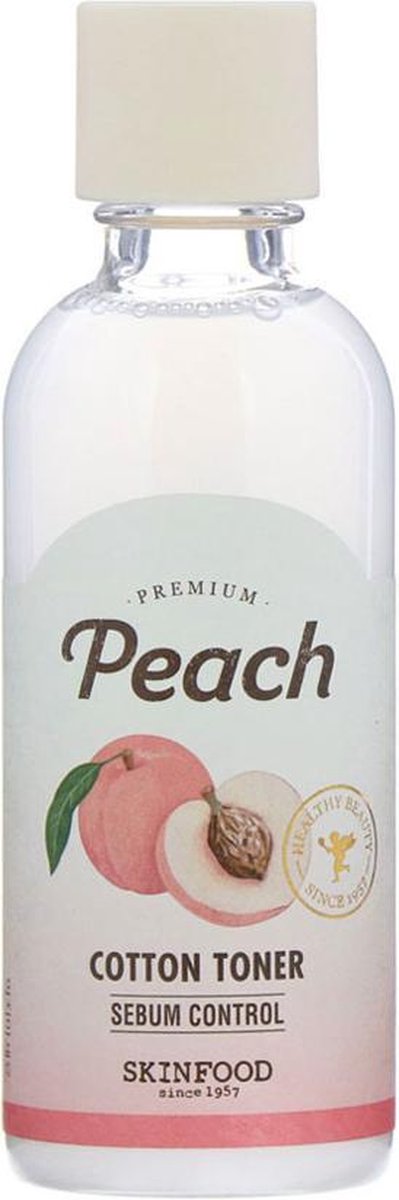 Skinfood Premium Peach Cotton Toner Tonik Brzoskwiniowy Do Twarzy 180ml (w)