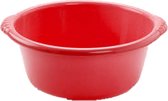 Kunststof teiltje/afwasbak rond 6 liter rood - Afmetingen 34 x 32 x 14 cm - Huishouden
