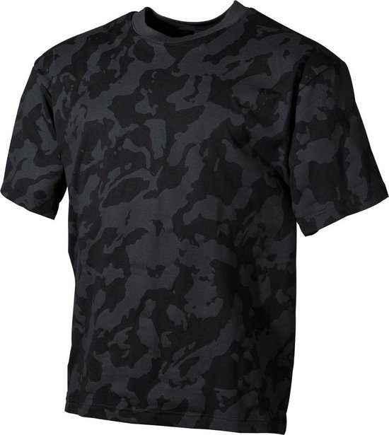 MFH US T-Shirt - korte mouw - Night camo - 170 g/m² - MAAT M