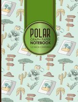 Polar Graph Paper Notebook: 1/2 Inch Centered
