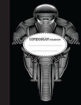 Composition Notebook, 8.5 x 11, 110 pages: Motorcycle Style
