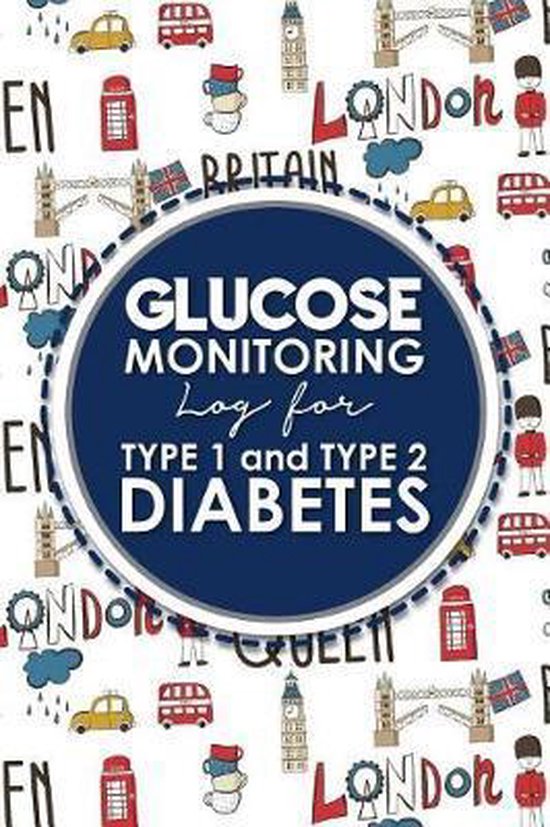 Glucose Monitoring Log for Type 1 and Type 2 Diabetes, Rogue Plus