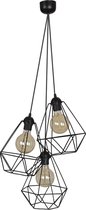 Moderne loft hanglamp retro diamantvorm