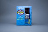 Andrew Christian Boy Brief Superhero 3-Pack - Maat S - Heren Slip - Mannen Ondergoed - Giftbox - Multipack - Zwart/Grijs/Blauw