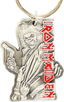 Iron Maiden Killers Metalen Enamel Fill-In Logo Sleutelhanger Zilver - Officiële Merchandise