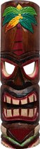 Tiki Masker palmboom - Houten decoratie - Tiki - Tiki masker - Decoratie - 50 cm - Masker - Mancave - Bar decoratie - Hand beschildert – Hawaii decoratie - Cave & Garden