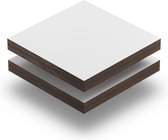 HPL plaat 6 mm dik - 90 x 80 cm - Structuur Wit