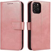 Elegante book case met standaard voor Samsung Galaxy A21S roze