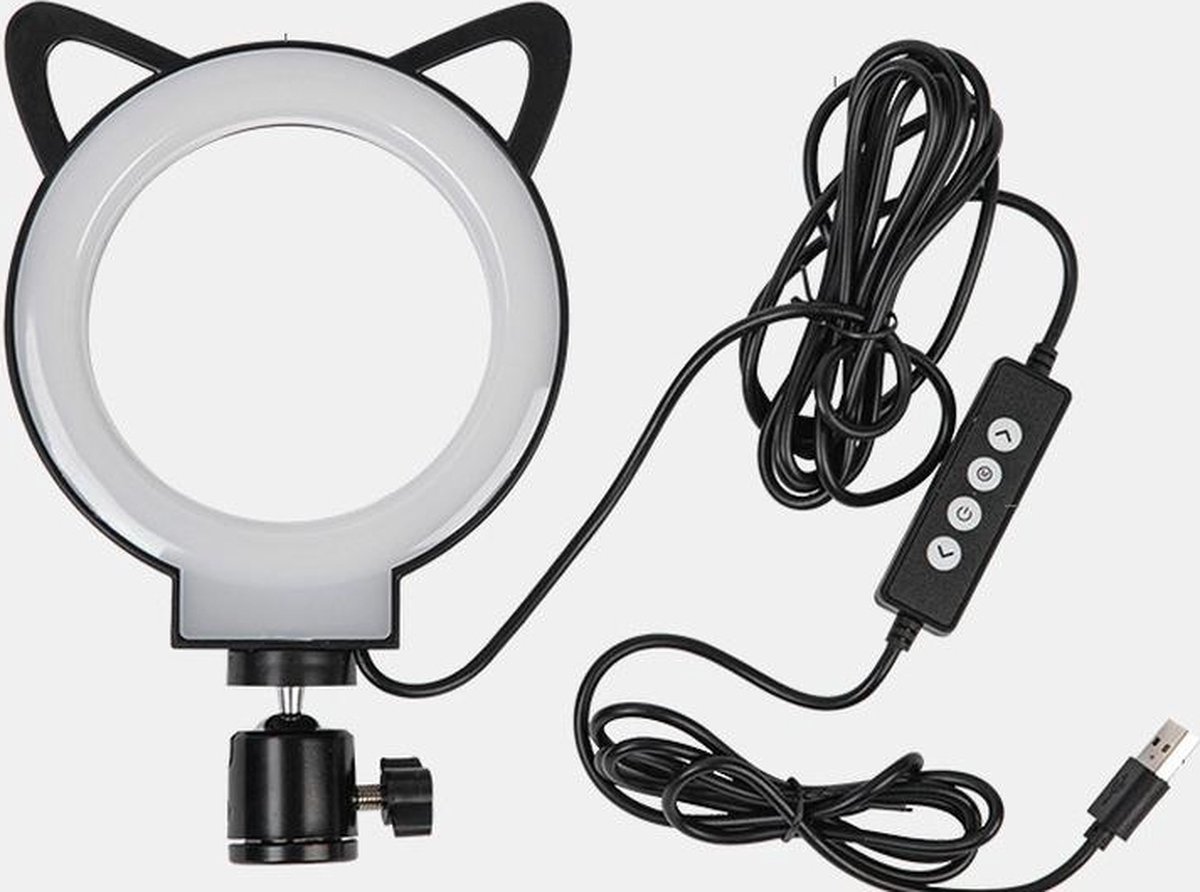 Fotopro L2 Tripod met Selfielamp - Perfect statief voor foto's en video's met een professionele uitstraling - selfie statief - telefoon statief