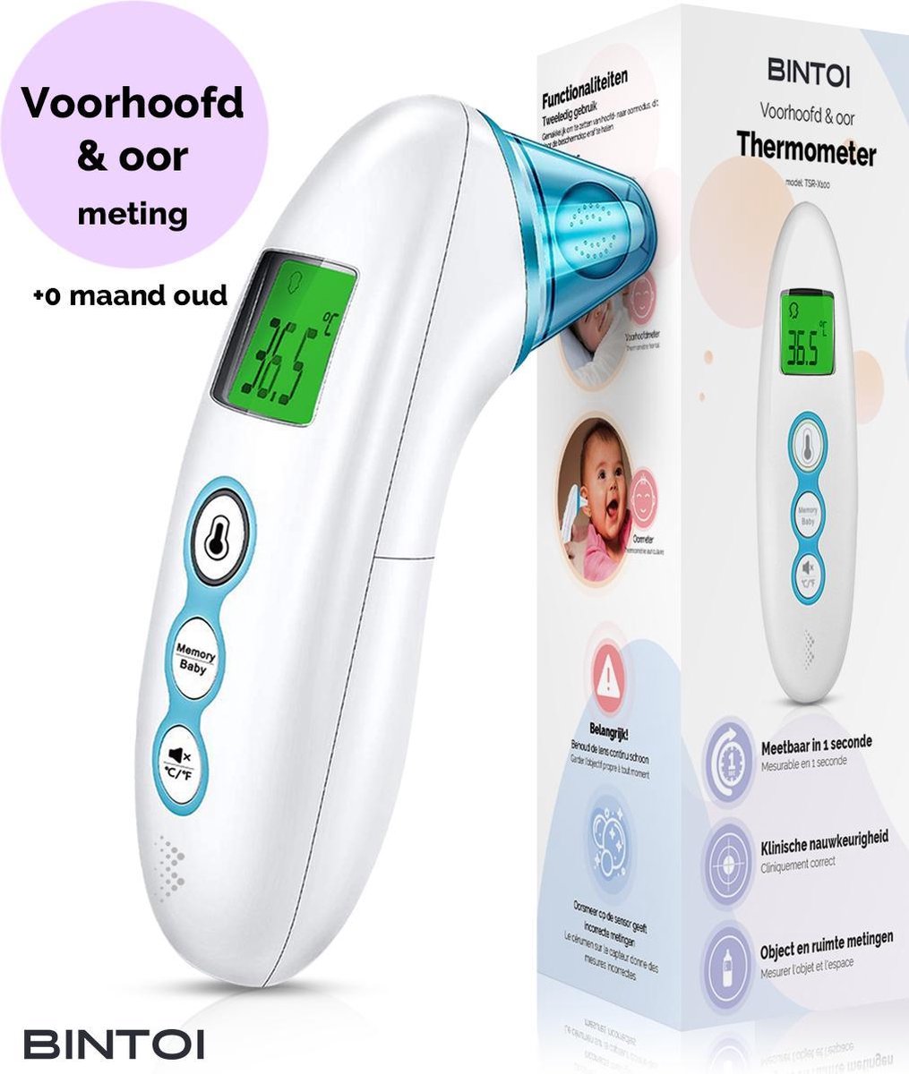 Bintoi® X100 Digitale Infrarood Oorthermometer Thermometer
