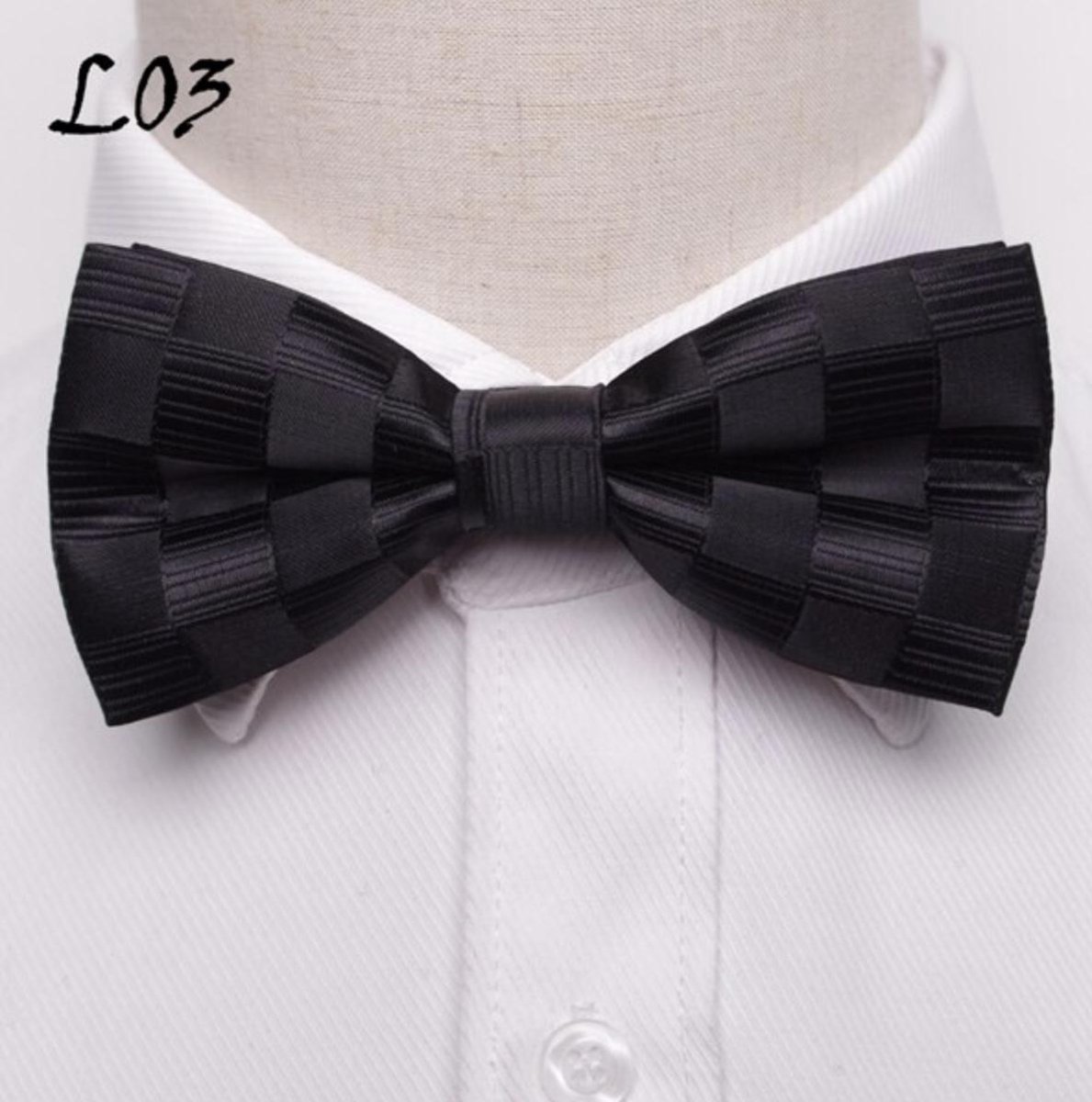 Hiden - Bow Tie Vlinderdas - Strik - Vlinderstrik - Mannen - Bruiloften - Gala - Feestdagen - Kerst | Zwart