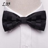 Hiden | Bow Tie Vlinderdas - Strik - Vlinderstrik - Mannen - Bruiloften - Gala - Feestdagen - Kerst | Zwart