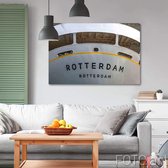 Serie Rotterdam - Foto 3 | "SS Rotterdam" | Rene Schuite | 150 x 100 cm | Foto op geborsteld aluminium | Blind ophangsysteem