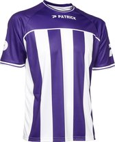 Patrick Coruna Shirt Korte Mouw Heren - Paars / Wit | Maat: XL