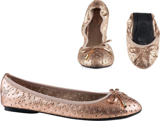 Sorprese – ballerina schoenen dames – Butterfly twists Grace Rose Gold – maat 38 – ballerina schoenen meisjes – Sinterklaas – Cadeau