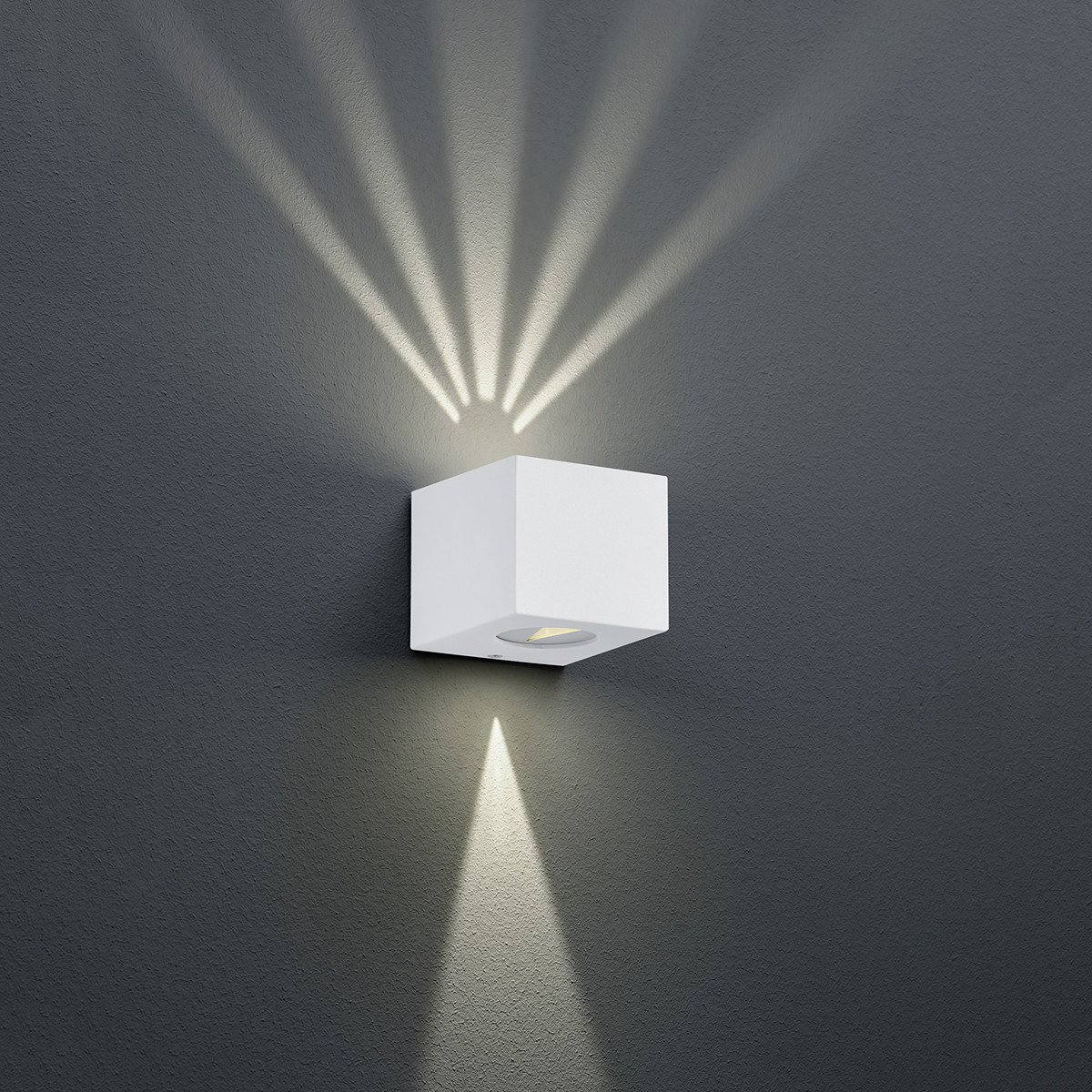 LED Tuinverlichting - Tuinlamp - Torna Corby - Wand - 4W - Mat Wit - Kunststof