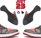 JUST23® Sneaker Crease Protector [Limited Edition] – Anti Crease – Zwart  –  Maat 35-40 (S)  –  Sneaker Shield – Anti Kreuk – Alle Schoenen zoals Jordan 1 & Air Force 1 - Mat & Stevigprotector - Mat & Stevig