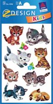 stickers Katten junior 7,6 x 12 cm papier 30 stuks