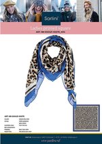 Sarlini vierkante sjaal kobalt blue