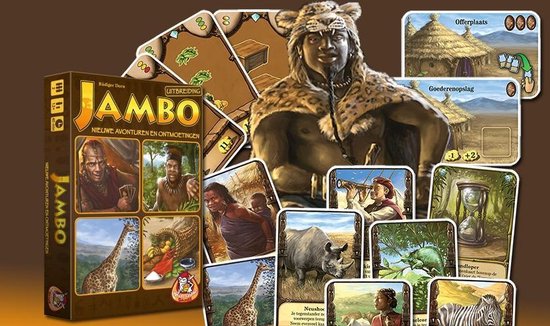 Thumbnail van een extra afbeelding van het spel uitbreiding Jambo: nieuwe avonturen en ontmoetingen