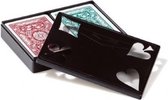 speelkaarten Ramino Floreale karton rood/blauw 2-delig
