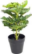Kunstplant Monstera Deliciosa - Gatenplant - Kamerplant - ca. 30 cm hoog