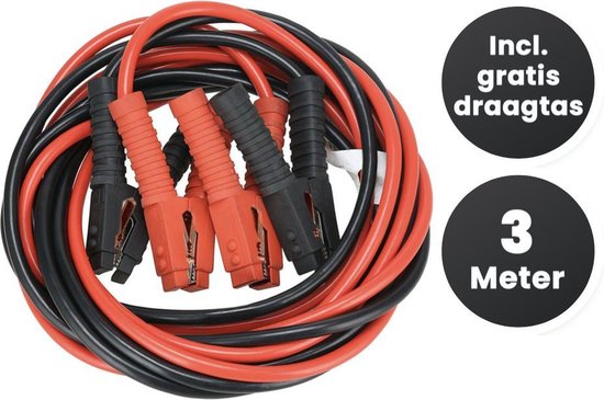 ProPlus Startkabelset - Startkabels 25 mm2 - 3.5M - 750A - TÜV/GS-gekeurd - Starthulp
