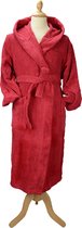 ARTG® Robezz - Badjas met Capuchon - 100% Katoen - Badstof - Donker Rood - Deep Red - Maat XXL - (2XL)